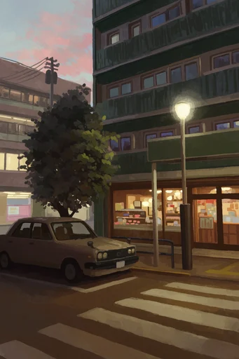 Nostalgic Cozy Illustration style reference image — cozy retro anime style