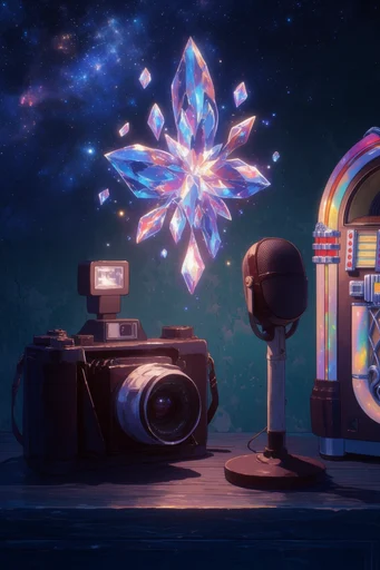 Luminous Celestial Fantasy style reference image — bioluminescent glow