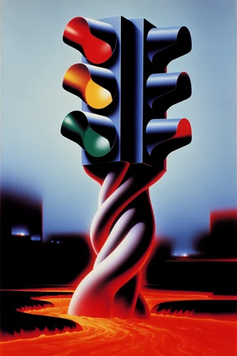 Metallic Dream Surrealism style reference image — airbrush surrealism