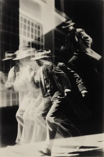 Avant-Garde Noir Photogram style reference image — rayograph