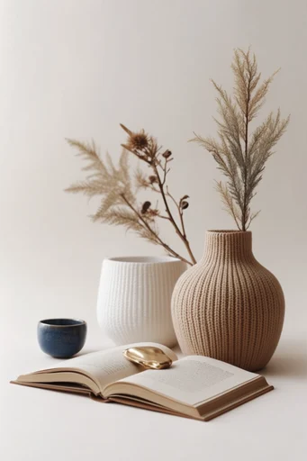 Serene Earthy Minimalism style reference image — warm beige palette
