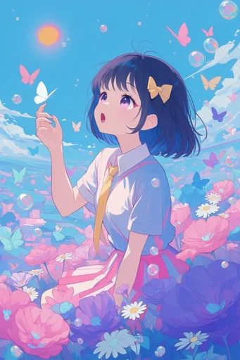 Surreal Pastel Dreamscape style reference image — floating sea creatures