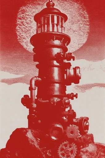 Gritty Industrial Zinecore style reference image — industrial graphic design