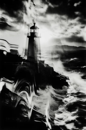 Fractured Noir Realism style reference image — motion blur