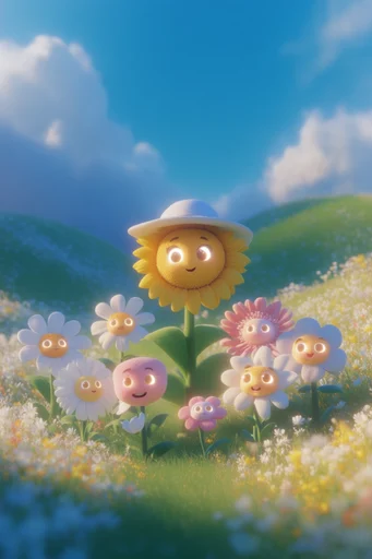 Surreal Pastoral Technicolor style reference image — soft focus