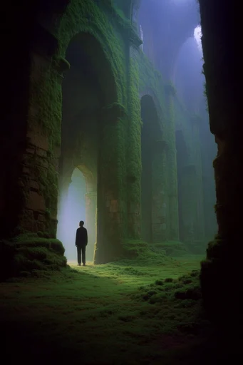 Velvet Moss Surrealism style reference image — atmospheric mist