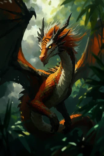 Chiaroscuro Jungle Noir style reference image — sharp geometric accents