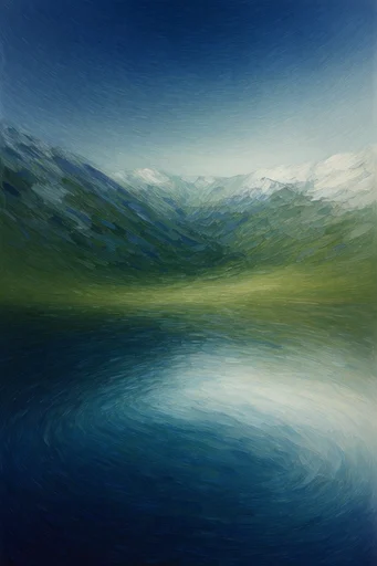 Melancholic Verdant Surrealism style reference image — liminal space