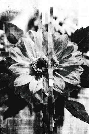 Gritty Halftone Zinecore style reference image — distressed ink grain