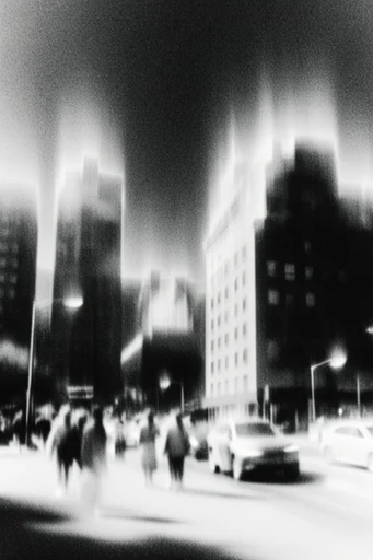 Ethereal Spectral Noir style reference image — high-contrast monochrome
