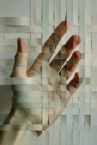 Deconstructed Analog Surrealism style reference image — analog glitch art