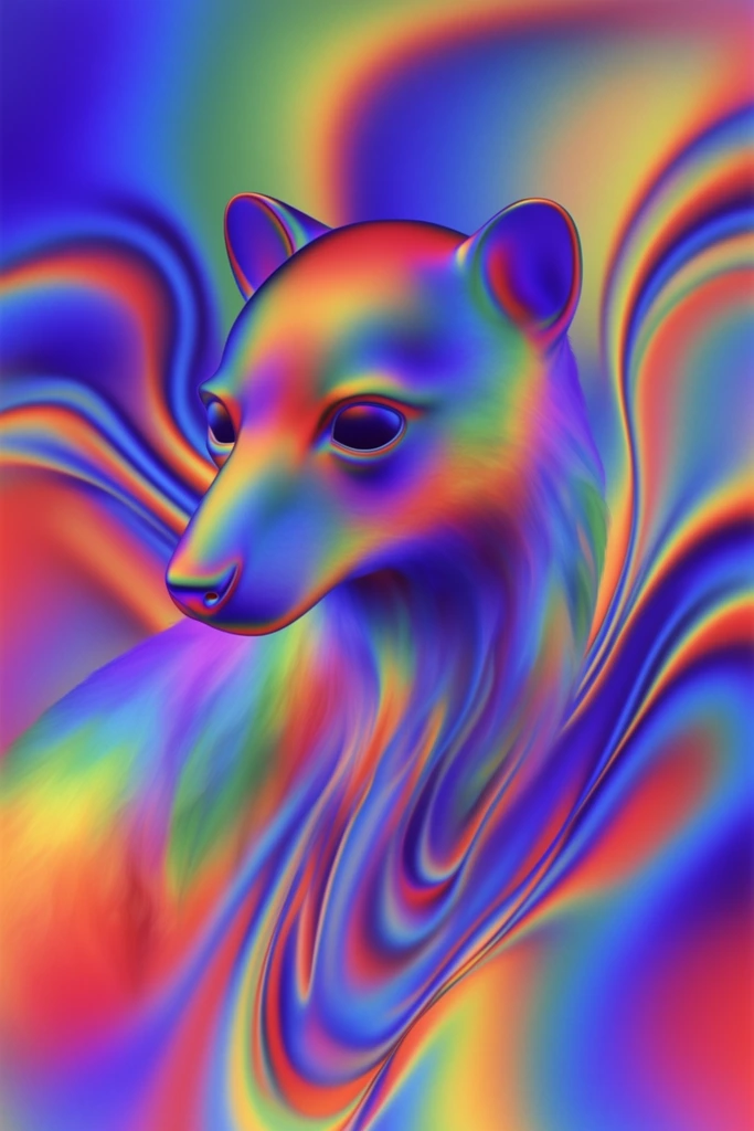 Chromatic Thermal Mirage style AI image example 3