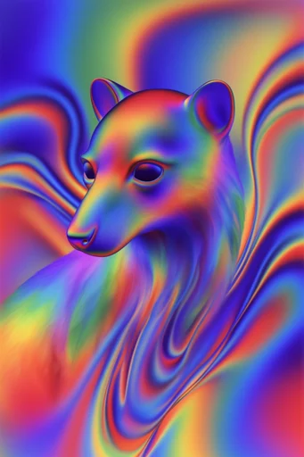 Chromatic Thermal Mirage style AI image example 3