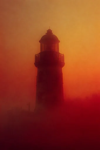 Luminous Amber Noir style reference image — high-contrast minimalism