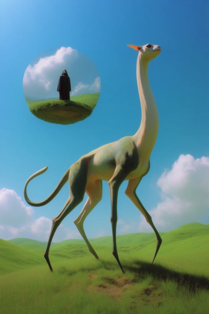 Surreal Liminal Pastoral style AI image example 3
