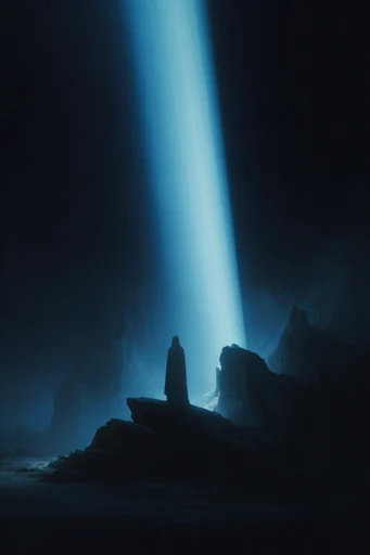 Cinematic Cosmic Minimalism style reference image — cosmic minimalism