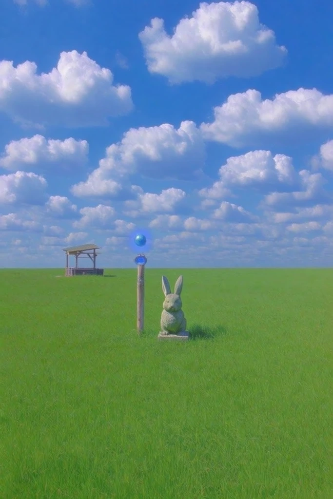 Surreal Liminal Pastoral style AI image example 3