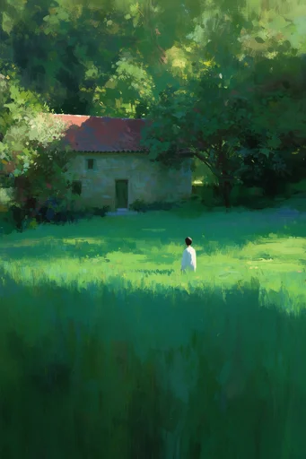 Luminous Verdant Horizons style AI image example 2