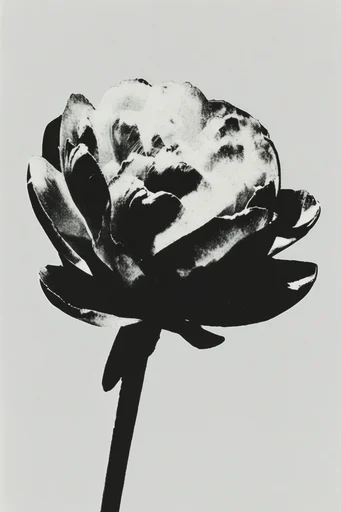 Monochrome Stipple Noir style reference image — xerox aesthetic