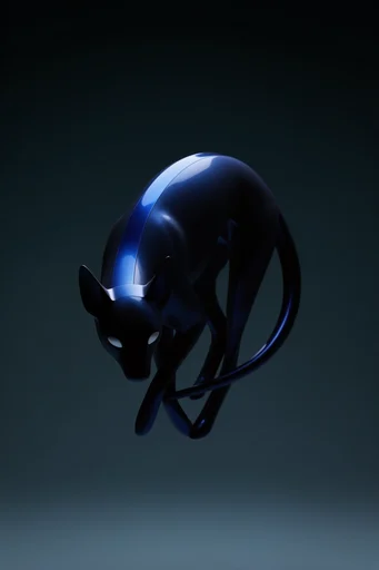Minimalist Cybernetic Noir style AI image example 3