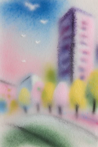 Ethereal Grain Gradient style reference image — ethereal airbrush gradient