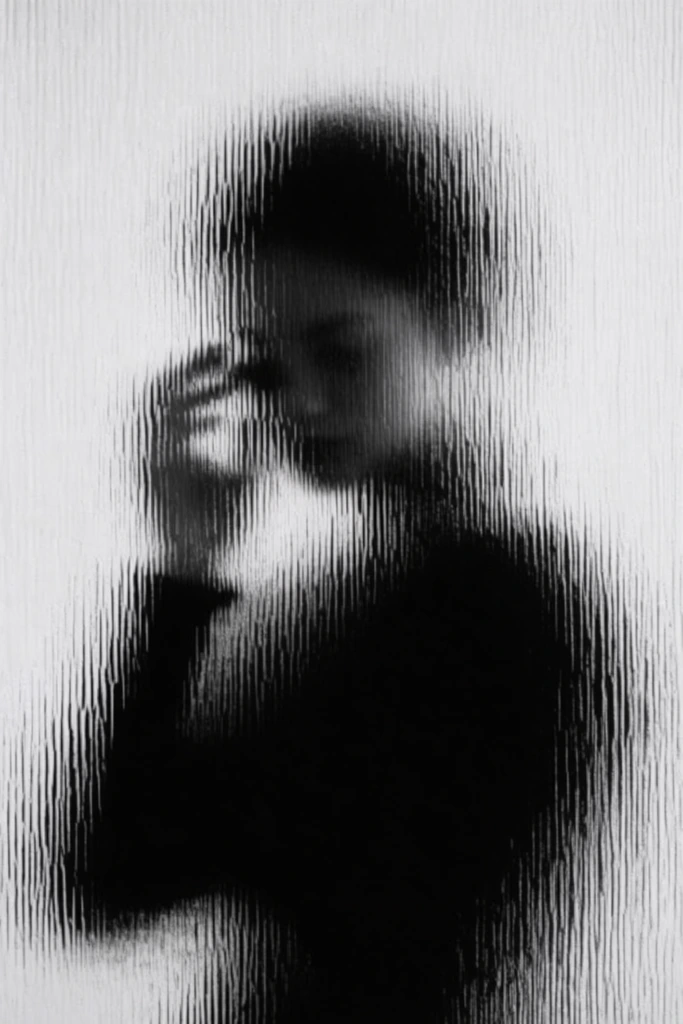 Analog Glitch Noir style AI image example 1