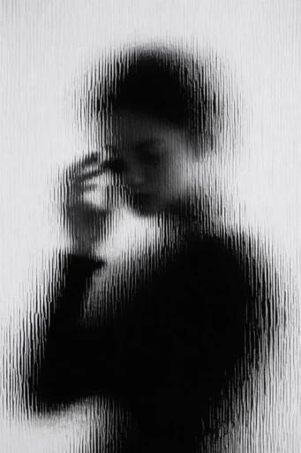 Analog Glitch Noir moodboard — generate AI images in this style