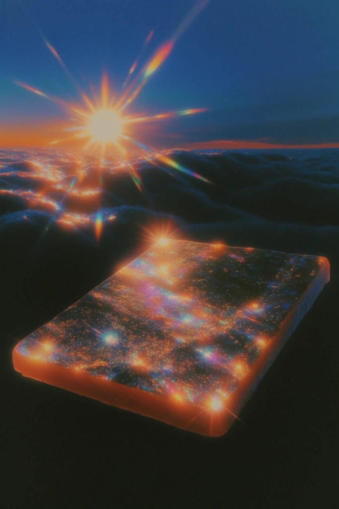 Prismatic Retro-Futuristic Dreamscape style AI image example 2