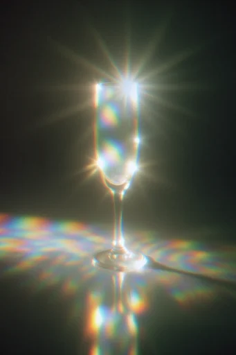 Ethereal Prismatic Luminescence style reference image — prismatic light refraction
