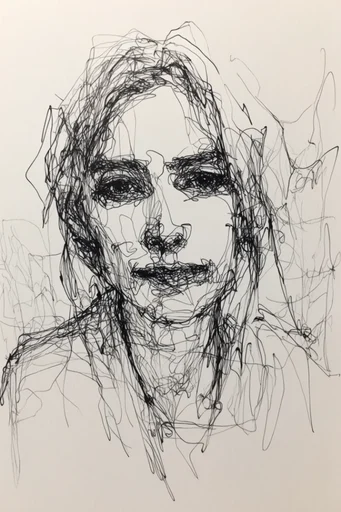 Raw Monochrome Sketchwork moodboard — generate AI images in this style