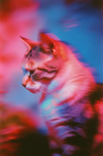 Chromatic Neon Hallucination style reference image — experimental lens distortion