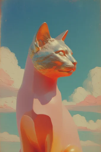 Surreal Retro Desert Sci-Fi style reference image — dreamy analog lighting