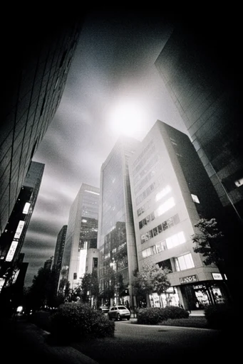 Luminous Noir Abstraction style reference image — high-contrast black and white