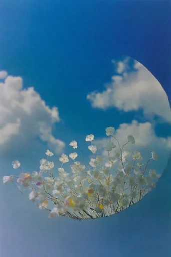 Surrealist Portal Minimalism style reference image — textured paper aesthetic