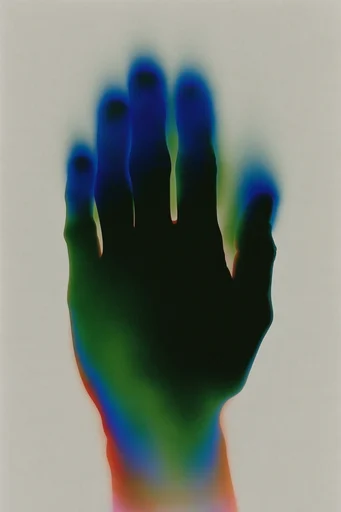 Ethereal Thermal Aura style reference image — soft-focus ink bleed