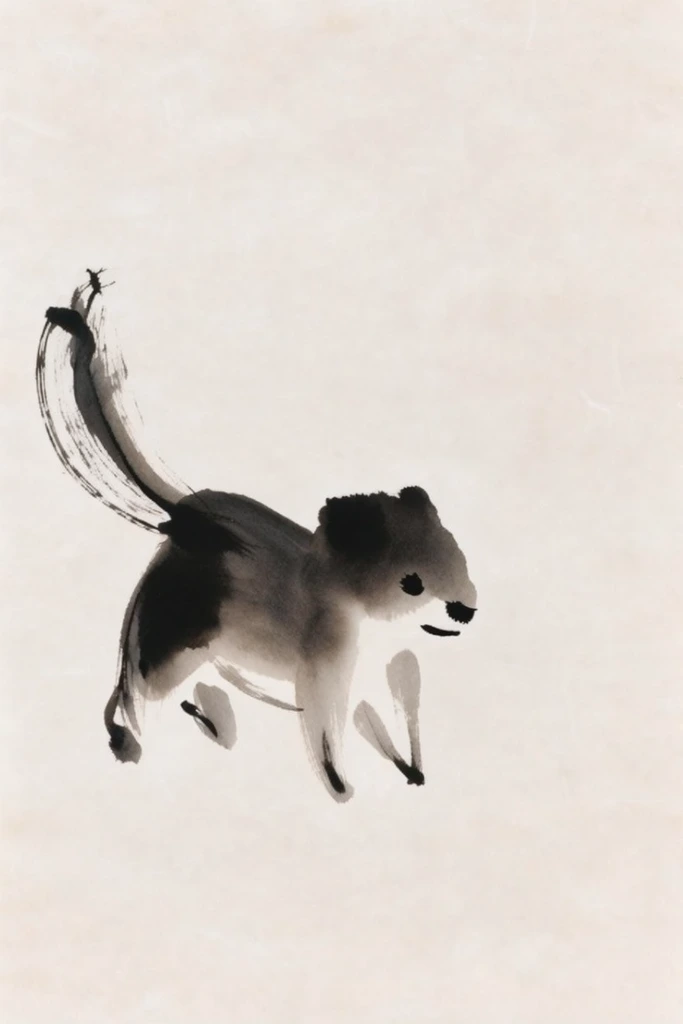 Timeless Monochromatic Sketch style AI image example 3