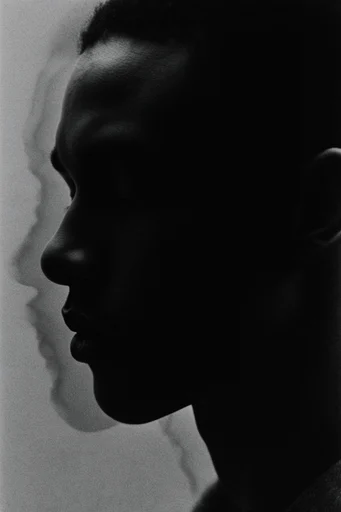 Cinematic Surreal Noir style reference image — surreal double exposure