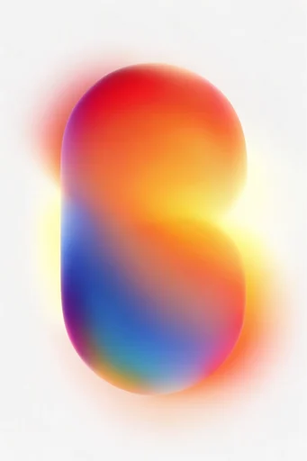 Luminous Chromatic Morphism style reference image — spectral color refraction