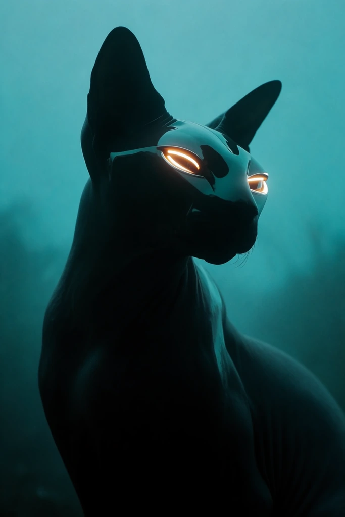 Nocturnal Cyber Noir style AI image example 3