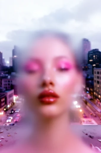 Kinetic Neon Distortion style reference image — motion blur
