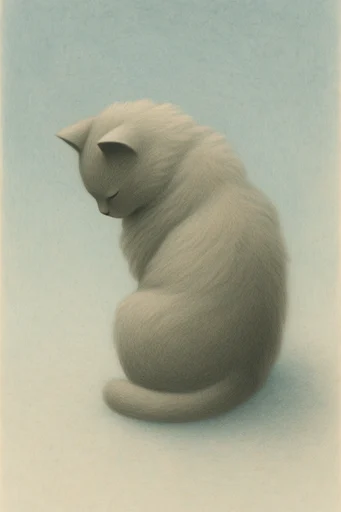 Melancholic Surrealist Minimalism style reference image — liminal space