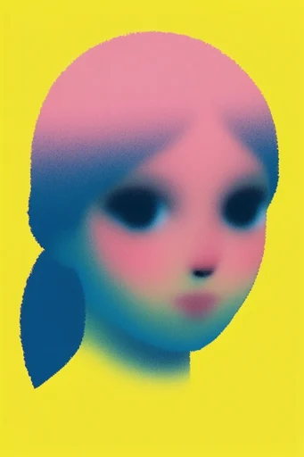 Chromatic Grain Minimalism style reference image — soft noise