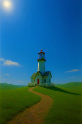 Surreal Liminal Pastoral style reference image — uncanny dreamcore
