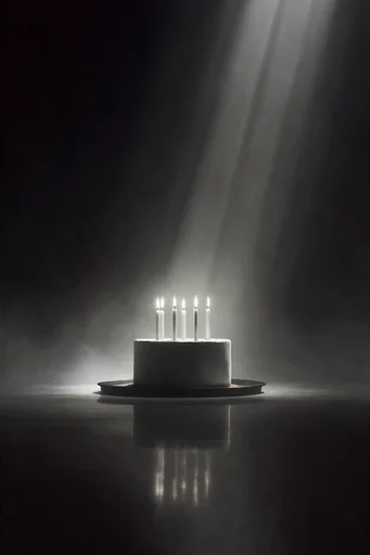 Monolithic Chiaroscuro Minimalism style reference image — solitary silhouette