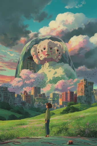 Ethereal Pastoral Dreamcore style reference image — painterly anime aesthetic