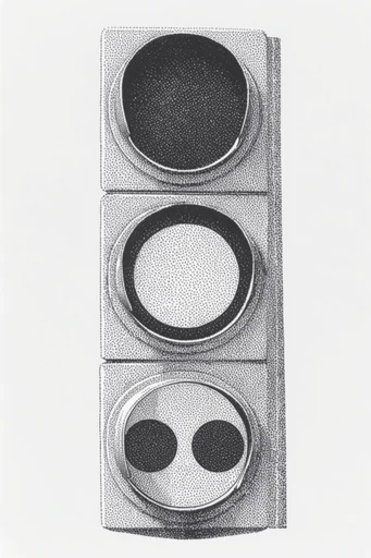 Graphic Monochromatic Printwork style reference image — stippled dotwork
