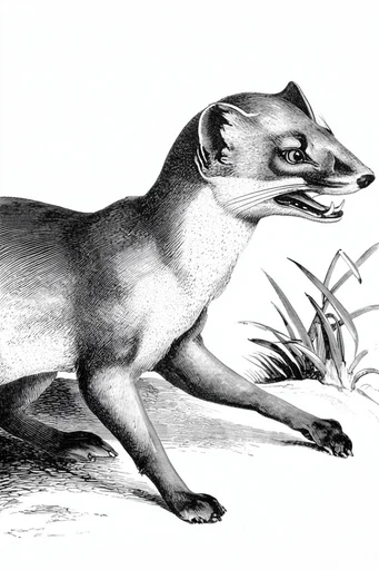 Monochrome Engraving Revival style reference image — detailed cross-hatching