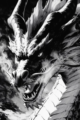 Cinematic Monochrome Noir style reference image — expressive line art