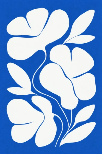 Monochrome Cobalt Surrealism style reference image — surrealist silhouette
