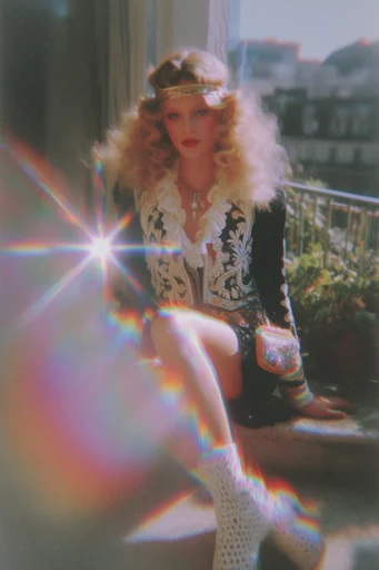 Ethereal Prismatic Aqueous style reference image — prismatic light leaks